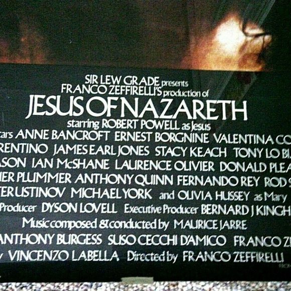 Jesus of Nazareth Original Movie Poster Film Robert Powell Posters Anne Bancroft - Picture 2 of 16